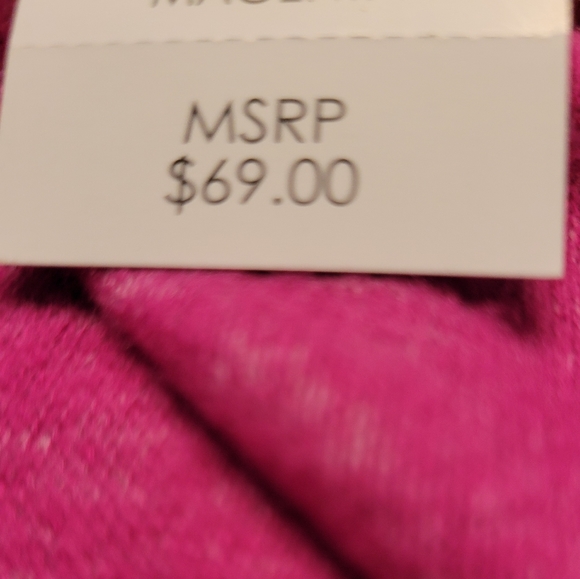 NEW Per Se WOMENS Pink Braided sides Sweater-SOZE 2XL - NWT - Picture 13 of 13